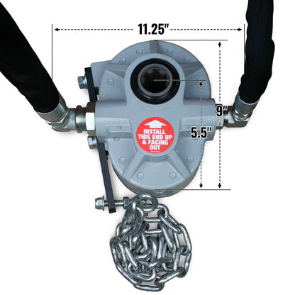 8' Tractor Backhoe Attachment with Hydraulic Thumb, 15" Bucket,  Self-Contained Pump, for 20-100 HP, Cat. 1&2 Tractor, BH760