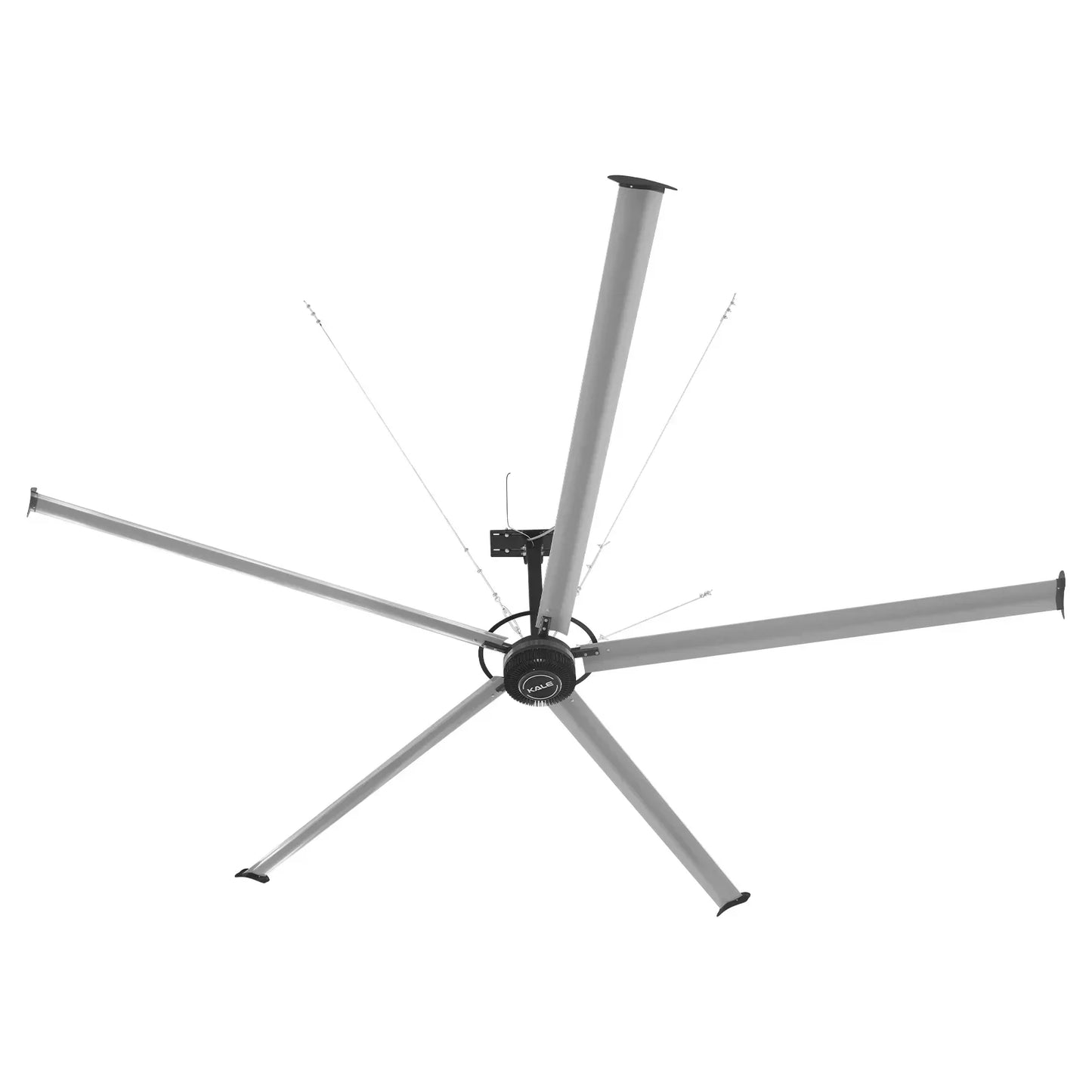 24FT HVLS Industrial Ceiling Fan 220V 1-Phase - Energy Efficient Large Area Air Circulation Fan for Warehouses & Factories, 24FT1PH