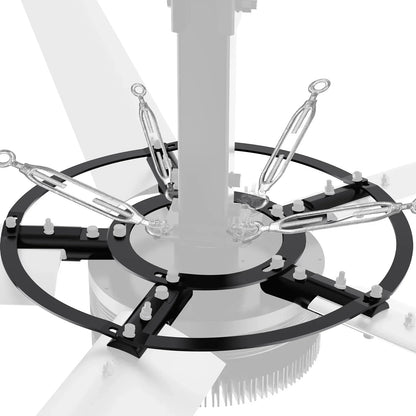 24FT HVLS Industrial Ceiling Fan 220V 1-Phase - Energy Efficient Large Area Air Circulation Fan for Warehouses & Factories, 24FT1PH