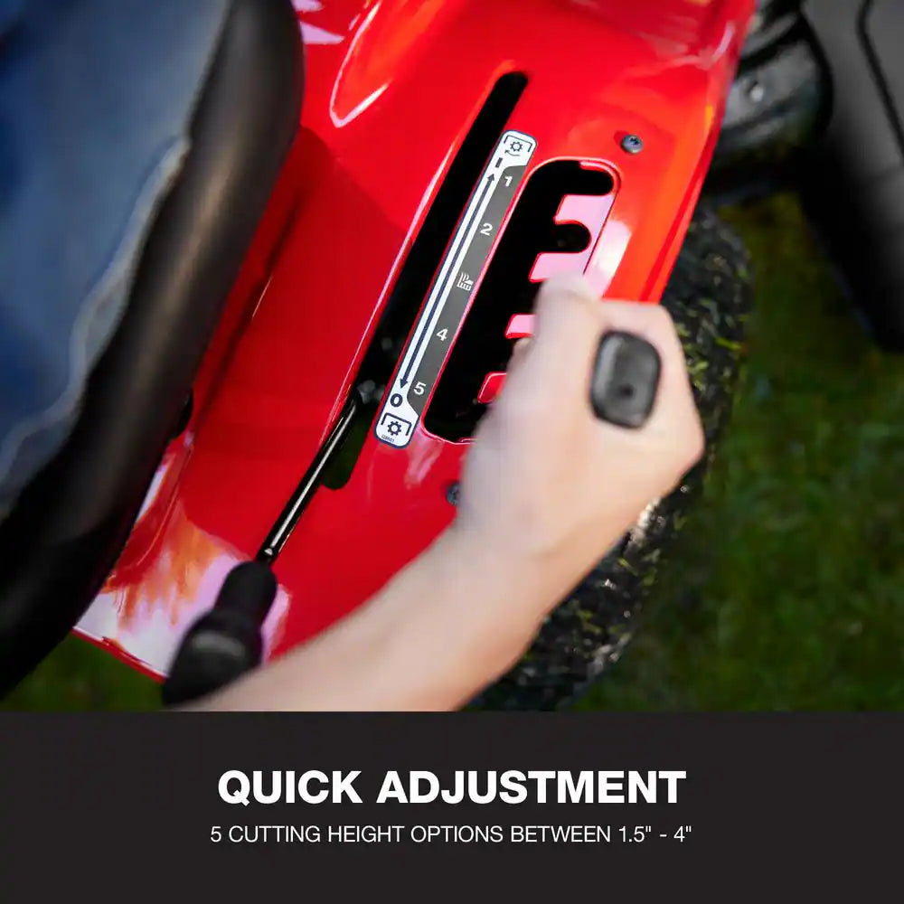 Pony 42 In. 15.5 HP Briggs and Stratton 7-Speed Manual Drive Gas Front Engine Riding Lawn Tractor