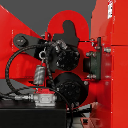 25hp 750cc Twin Cylinder ZONSEN Petrol Engine 7” Hydraulic Feeding Wood Chipper, DCH7